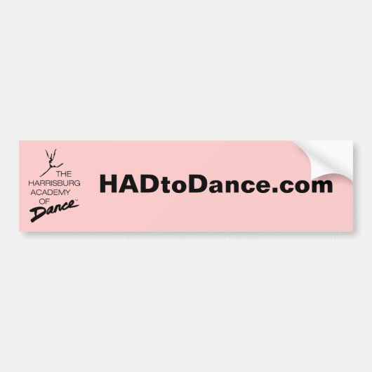 Bumpersticker HADtoDance.com (Voorkant)