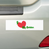 Bumpersticker hartssoldaat (Op auto)