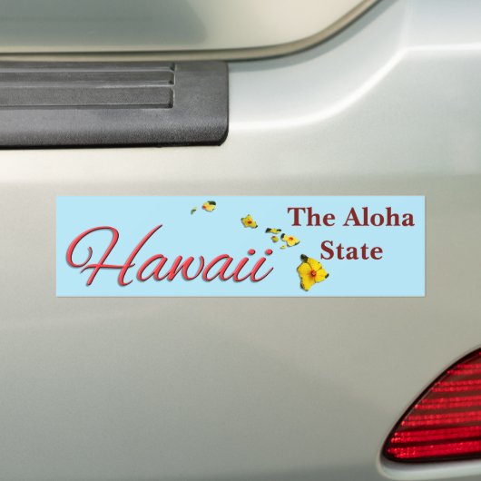 BUMPERSTICKER - HAWAII (Op auto)