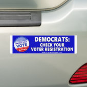 Bumpersticker Herinnering voor inschrijving (Op auto)