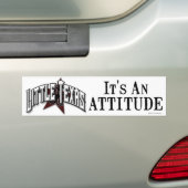 Bumpersticker "Het is een Attitude" (Op auto)