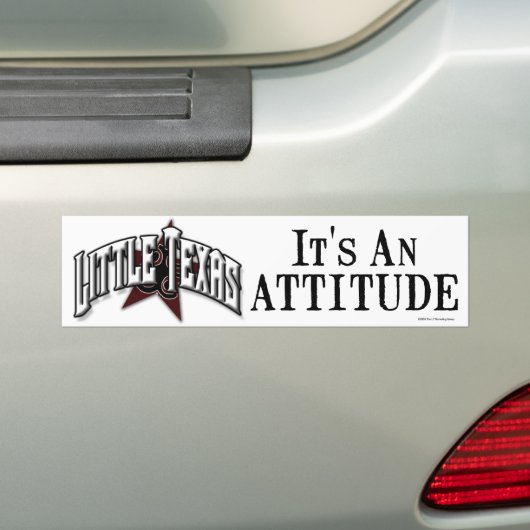Bumpersticker "Het is een Attitude" (Op auto)