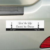 Bumpersticker "Het leven" (Op auto)