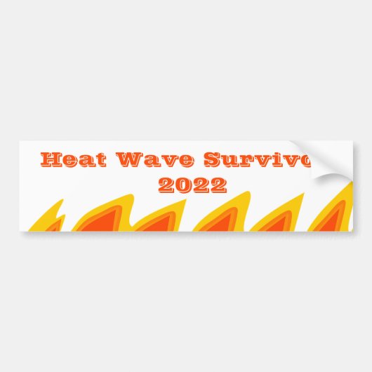 Bumpersticker hittegolf 2022 (Voorkant)