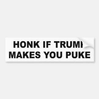 Bumpersticker: Honk als Trump je laat pukken Bumpersticker