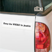 Bumpersticker "Houd de eigenheid van Austin in sta (Op Truck)