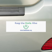 Bumpersticker - Houd de glimlach levend (Op auto)