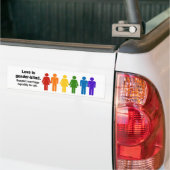 Bumpersticker huwelijksgelijkheid (Op Truck)