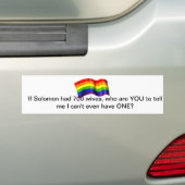 Bumpersticker huwelijksgelijkheid (Op auto)