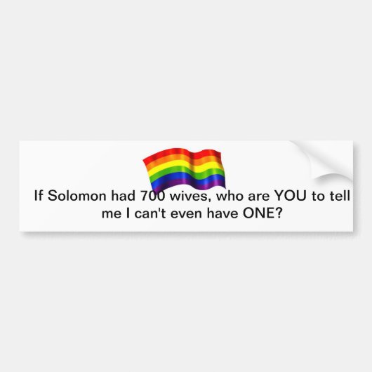 Bumpersticker huwelijksgelijkheid (Voorkant)
