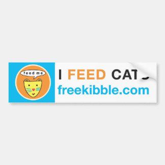 Bumpersticker "I Feed Cats"
