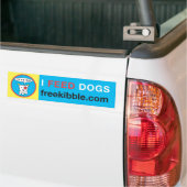 Bumpersticker "I Feed Dogs" (Op Truck)