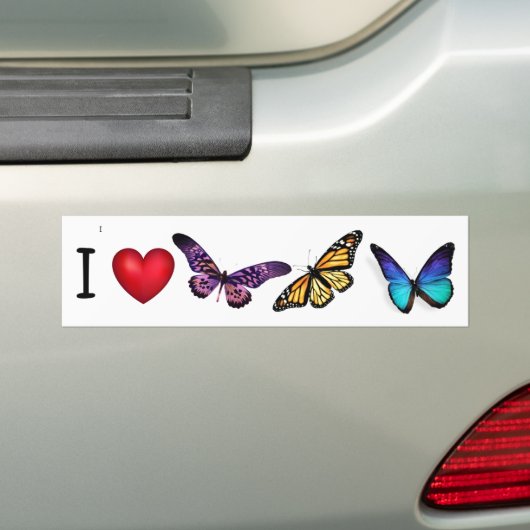 Bumpersticker I (hartvlinders) (Op auto)