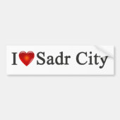 Bumpersticker "I Heart Sadr City" (Voorkant)