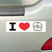 Bumpersticker "I HOVE TEETH" (Op auto)