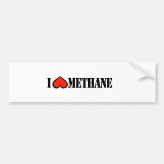 Bumpersticker I "liefde" Methaan