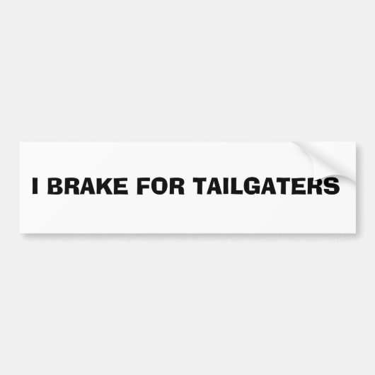 Bumpersticker: I REM FOR TAILGATERS Bumpersticker (Voorkant)