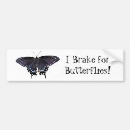 Bumpersticker I Rem voor Butterflies Swallowtail