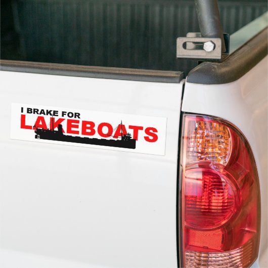Bumpersticker: I-rem voor LAKEBOATS (Canaller) Bumpersticker (Op Truck)