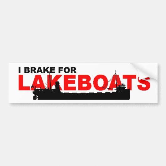Bumpersticker: I-rem voor LAKEBOATS (Canaller) Bumpersticker (Voorkant)