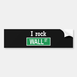 Bumpersticker "I rock Wall Street"