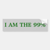Bumpersticker: Ik ben de 99% Bumpersticker (Voorkant)