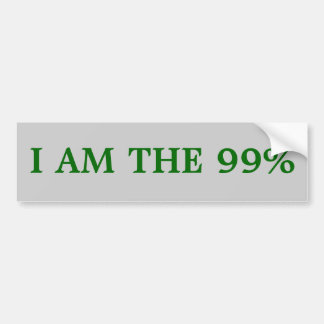 Bumpersticker: Ik ben de 99% Bumpersticker