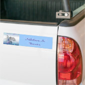 Bumpersticker "Ik geloof in feesten" (Op Truck)