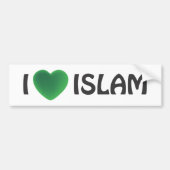 Bumpersticker - Ik hou van de islam (Voorkant)