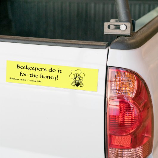 Bumpersticker - imkers doen het voor de honing (Op Truck)