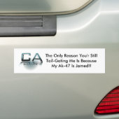 bumpersticker in kooi (Op auto)