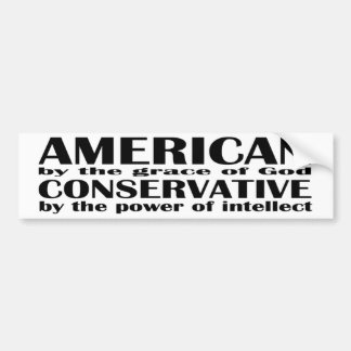 bumpersticker - intellectueel amerikaans conservat