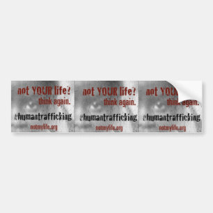 Bumpersticker inzake mensenhandel