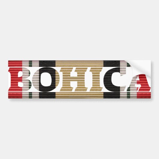 Bumpersticker Irakese Freedom CMR BOHICA (Voorkant)