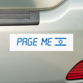 Bumpersticker Israel (Op auto)