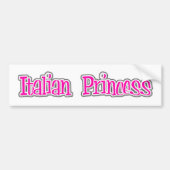 Bumpersticker Italiaanse prinses (Voorkant)