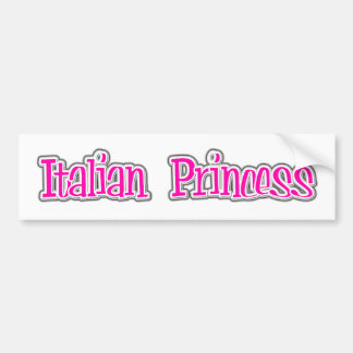 Bumpersticker Italiaanse prinses