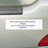 Bumpersticker, jacht bumpersticker (Op auto)