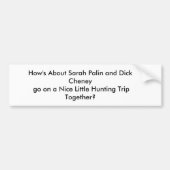 Bumpersticker, jacht bumpersticker (Voorkant)