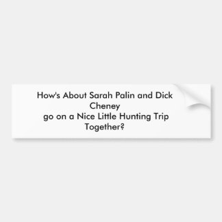 Bumpersticker, jacht bumpersticker