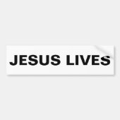 Bumpersticker "Jesus Lives" (Voorkant)