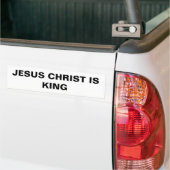 Bumpersticker "Jezus Christus is koning" (Op Truck)