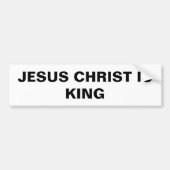 Bumpersticker "Jezus Christus is koning" (Voorkant)