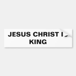 Bumpersticker "Jezus Christus is koning"