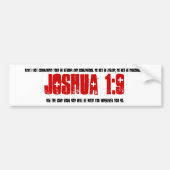 Bumpersticker: Joshua 1:9 Bumpersticker (Voorkant)