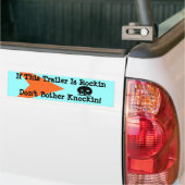 Bumpersticker  kampeerwagen (Op Truck)