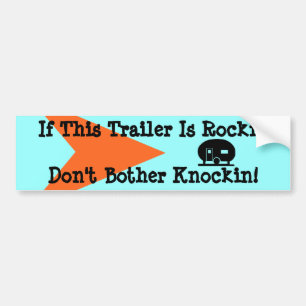 Bumpersticker kampeerwagen