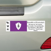 Bumpersticker Kanienkeh (Op auto)