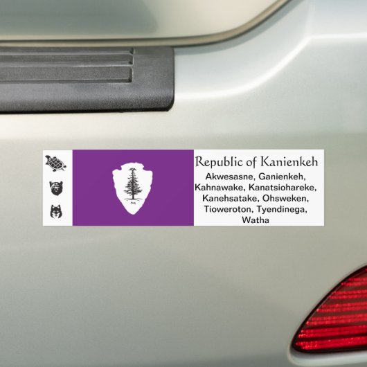 Bumpersticker Kanienkeh (Op auto)
