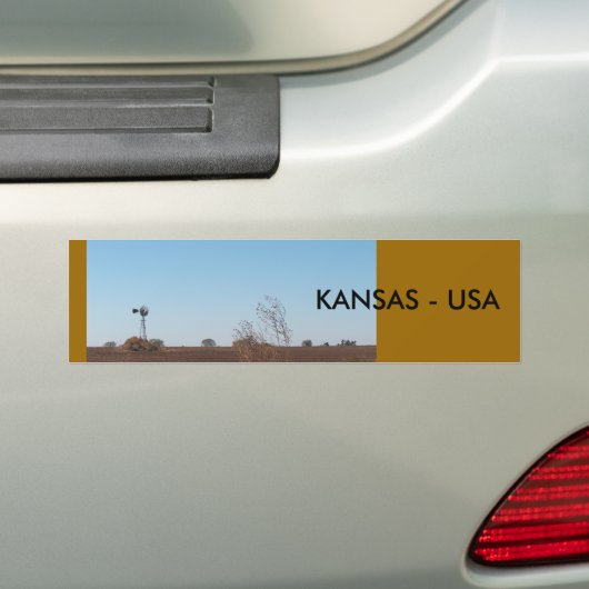 Bumpersticker/Kansas Bumpersticker (Op auto)